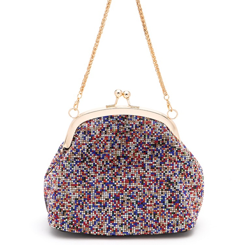 Multicolor Rhinestone Clutch Bag - Picture 7 of 7